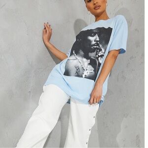 Blue Tupac shirt